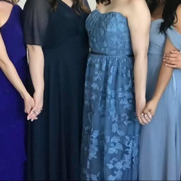 Blue Bridesmaid Dress - Picture 5 of 7